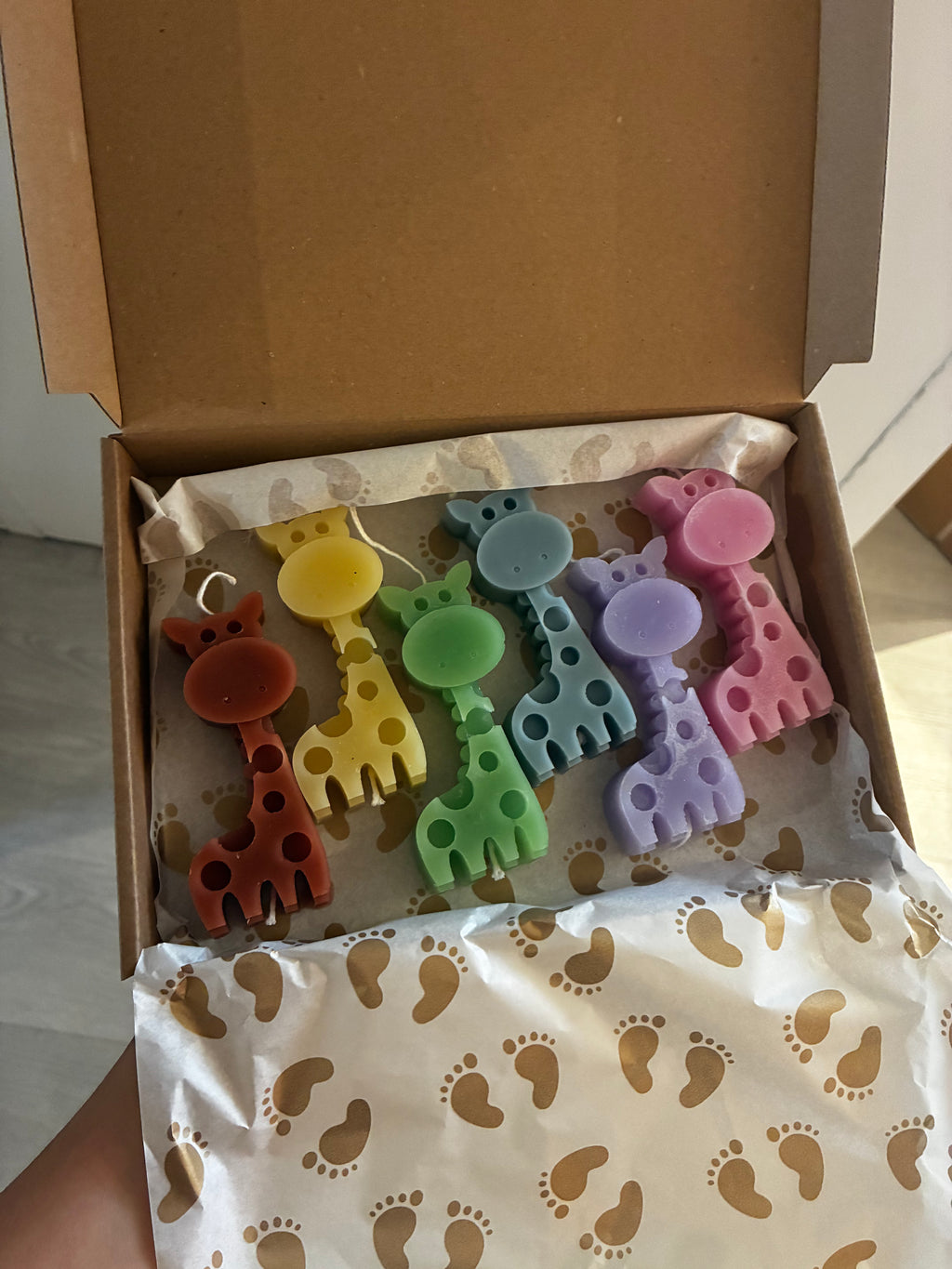 Giraffe - set van 6 stuks