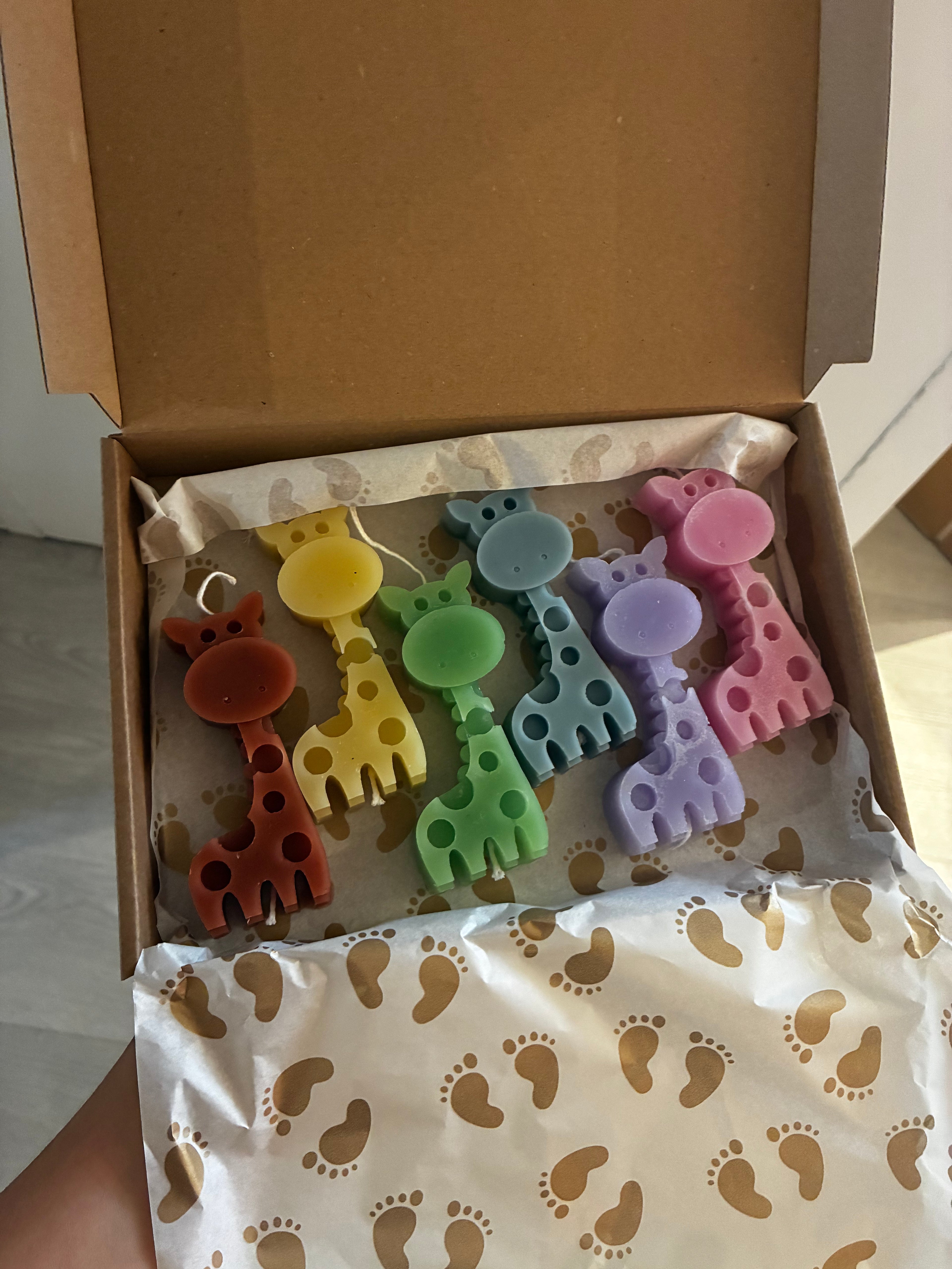 Giraffe - set van 6 stuks